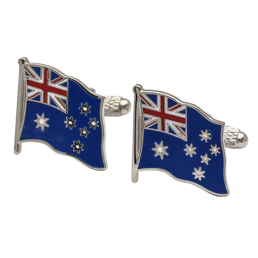 Cufflink Man Cufflinks Flag of Australia Cufflinks - Wavy Edition