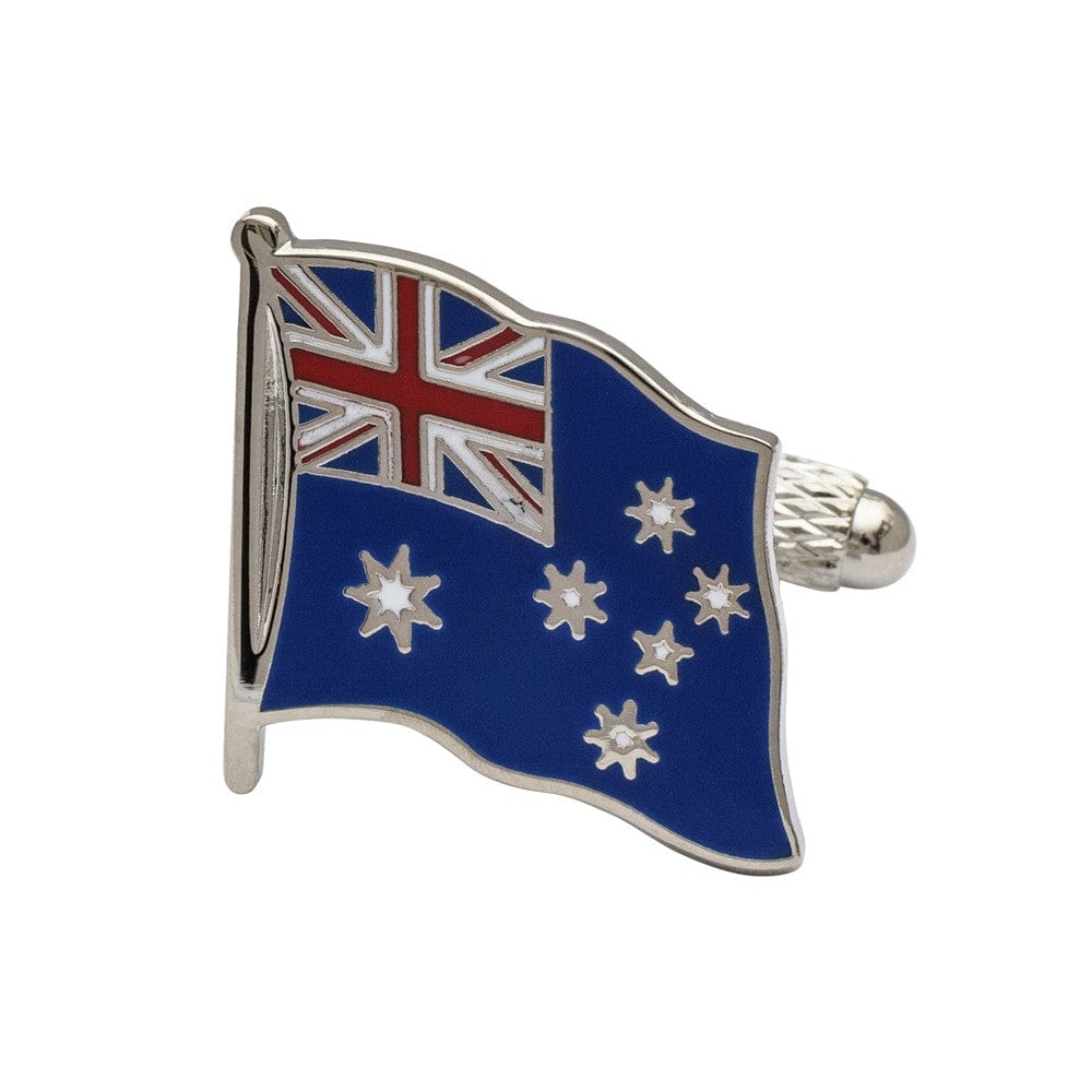 Cufflink Man Cufflinks Flag of Australia Cufflinks - Wavy Edition