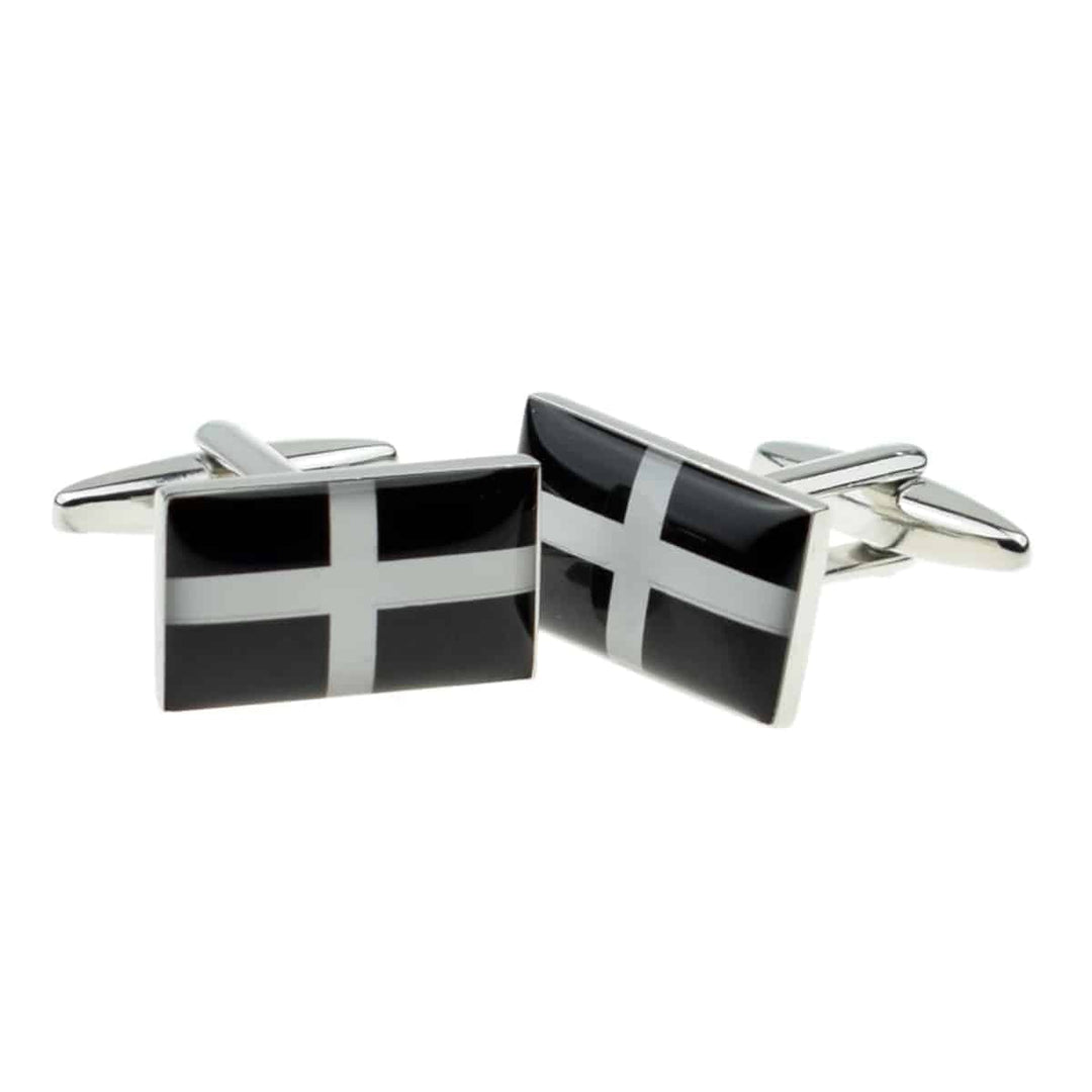 Cufflink Man Cufflinks Flag of Cornwall St Piran Flag Cufflinks