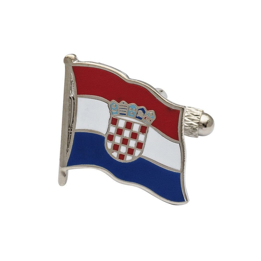 Cufflink Man Cufflinks Flag of Croatia Cufflinks - Wavy Edition