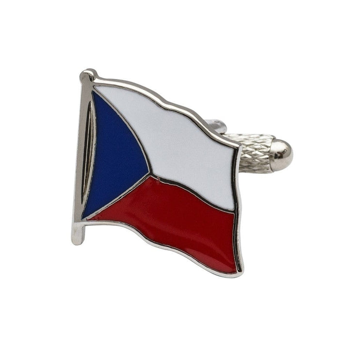 Cufflink Man Cufflinks Flag of Czech Republic Cufflinks - Wavy Edition