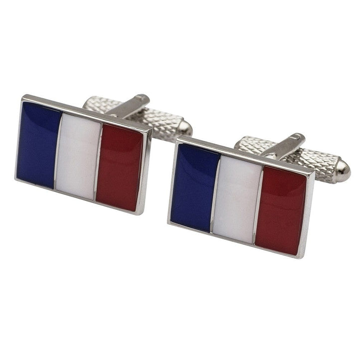 Cufflink Man Cufflinks Flag of France Cufflinks