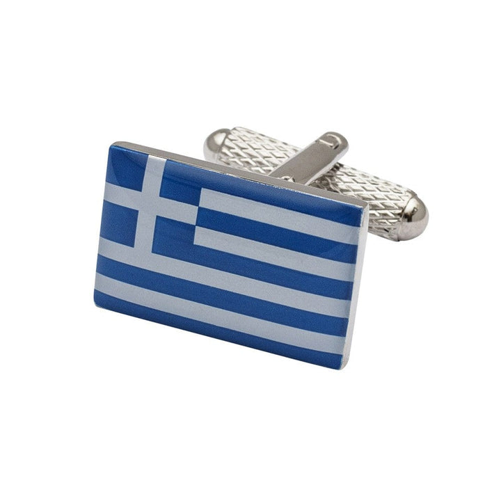 Cufflink Man Cufflinks Flag of Greece Cufflinks