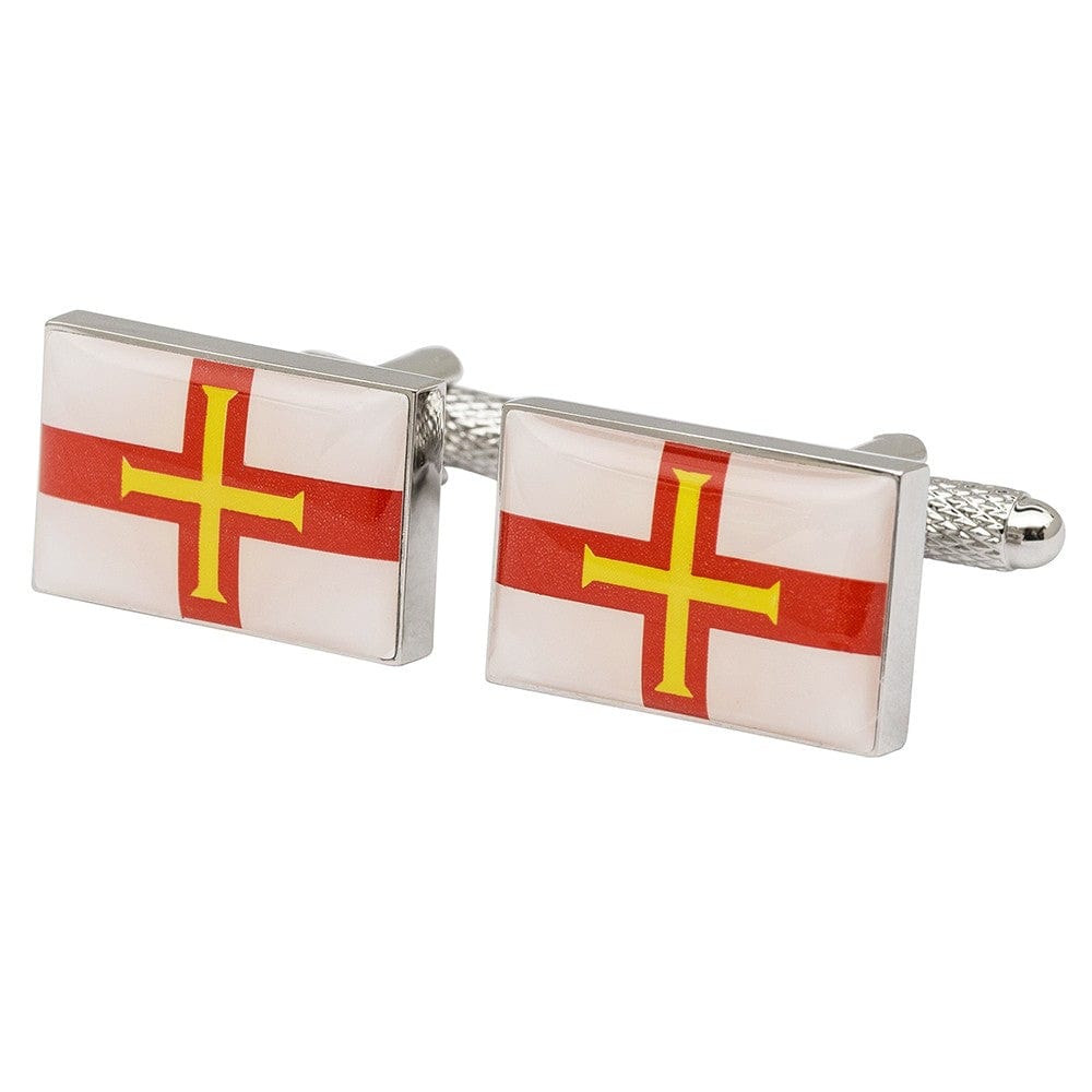 Cufflink Man Cufflinks Flag of Guernsey Cufflinks