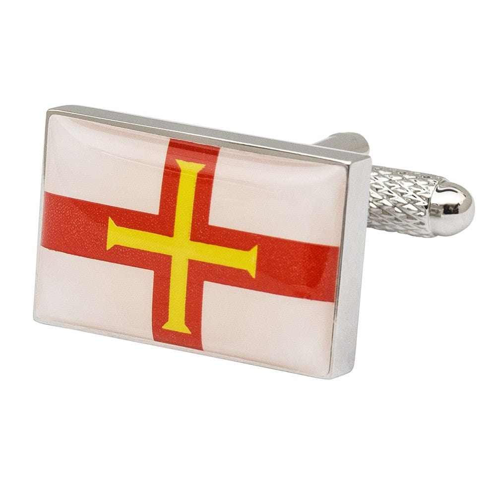 Cufflink Man Cufflinks Flag of Guernsey Cufflinks