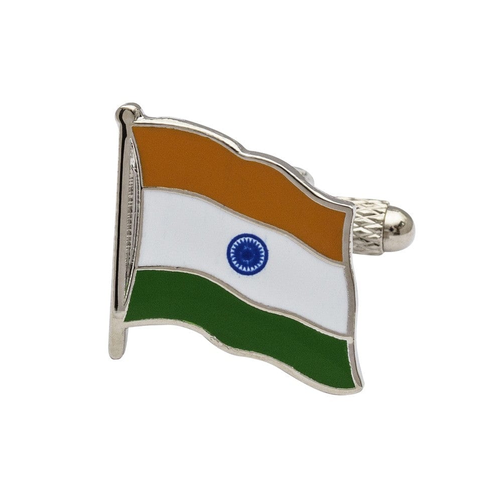 Cufflink Man Cufflinks Flag of India Cufflinks - Wavy Edition