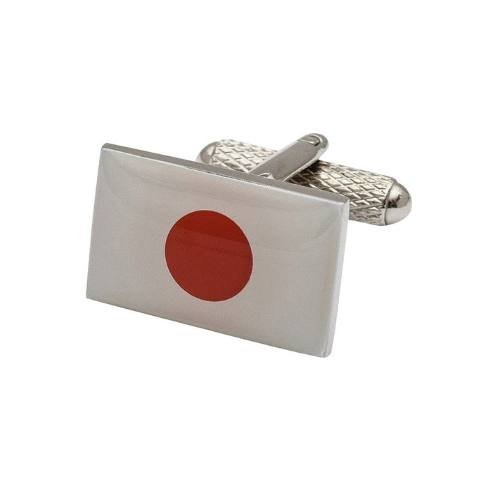 Cufflink Man Cufflinks Flag of Japan Cufflinks - Japanese Flag Cufflinks