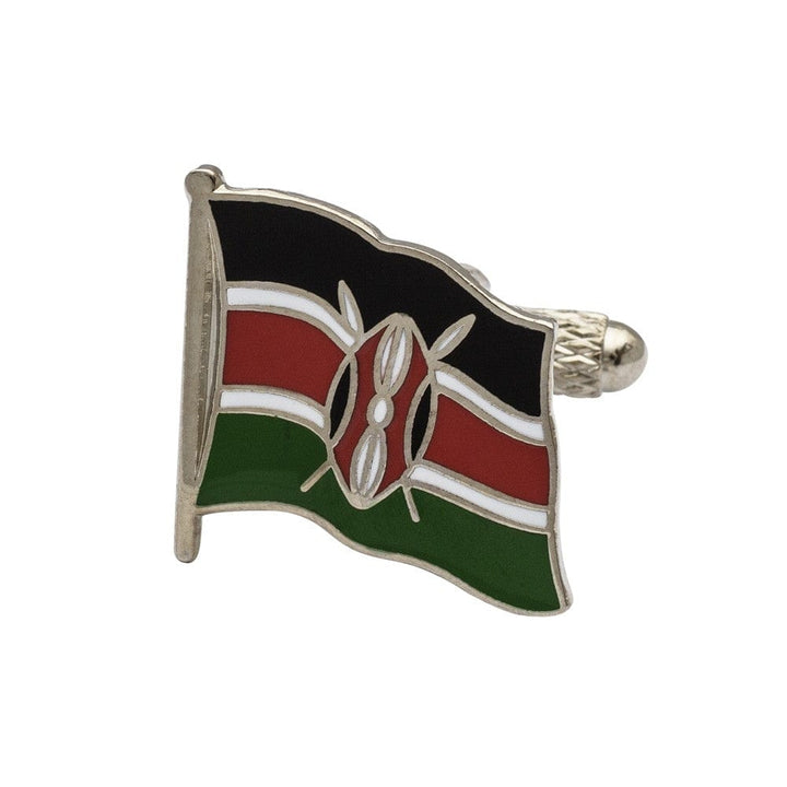 Cufflink Man Cufflinks Flag of Kenya Cufflinks