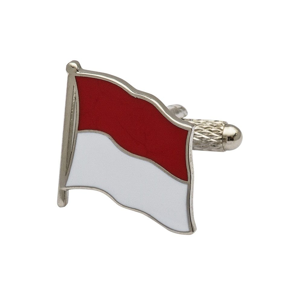 Cufflink Man Cufflinks Flag of Monaco Cufflinks - Wavy Flag Edition