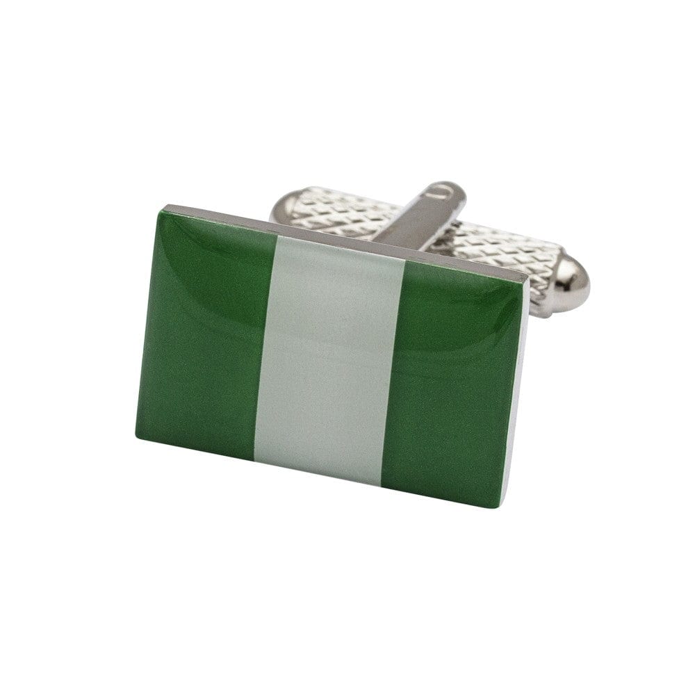 Cufflink Man Cufflinks Flag of Nigeria Cufflinks - Nigerian Flag Cufflinks