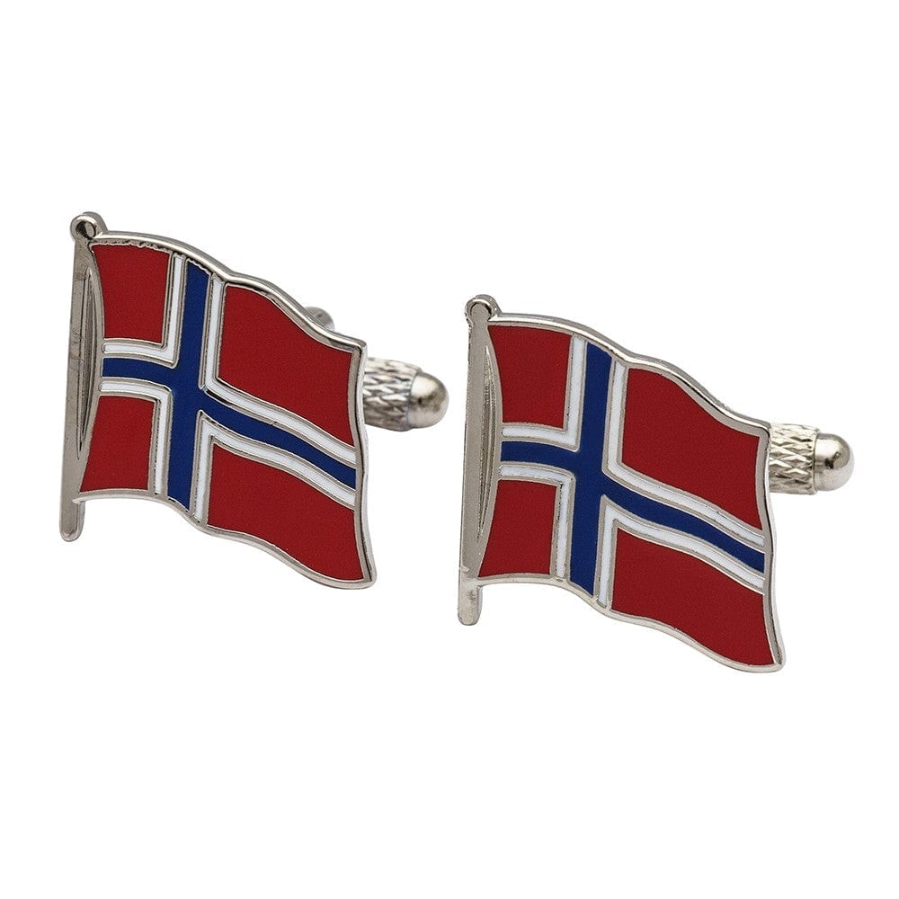 Cufflink Man Cufflinks Flag of Norway Cufflinks Wavy Edition