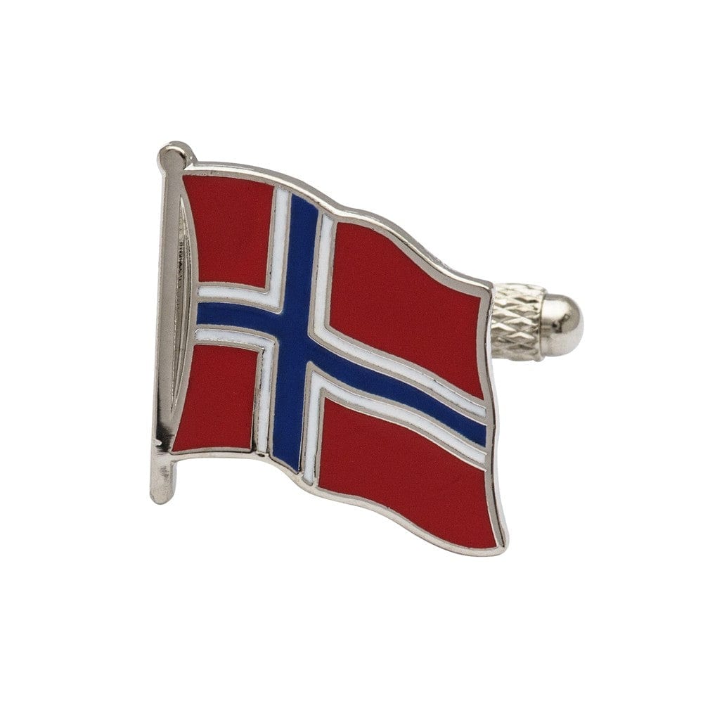 Cufflink Man Cufflinks Flag of Norway Cufflinks Wavy Edition