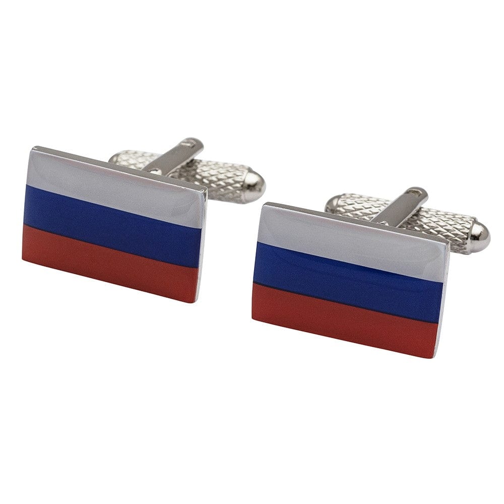 Cufflink Man Cufflinks Flag of Russia Cufflinks - Russian Flag Cufflinks