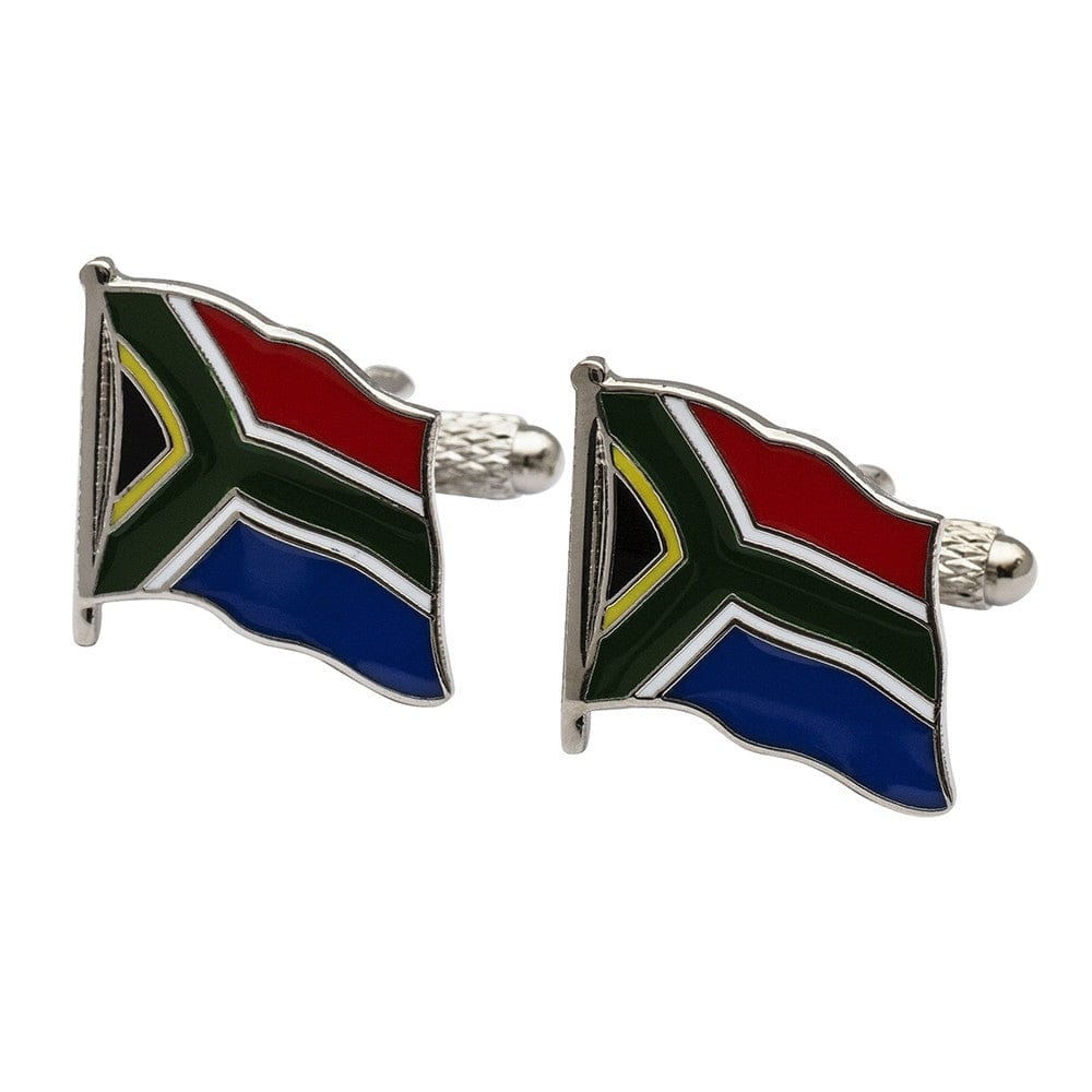 Cufflink Man Cufflinks Flag of South Africa Cufflinks - Wavy Flag Edition