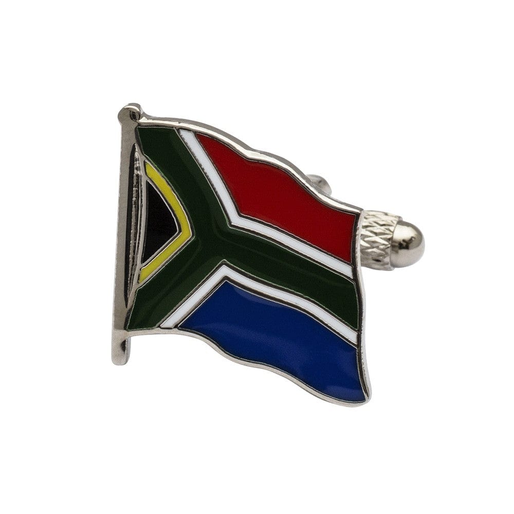 Cufflink Man Cufflinks Flag of South Africa Cufflinks - Wavy Flag Edition