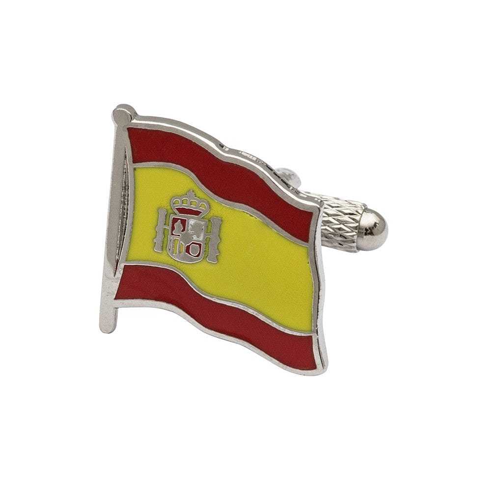 Cufflink Man Cufflinks Flag of Spain Cufflinks - Wavy Flag Edition - Spanish Flag