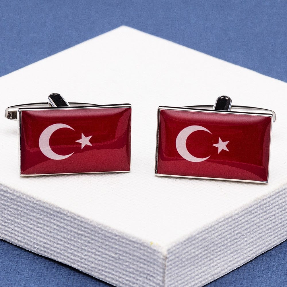 Cufflink Man Cufflinks Flag of Turkey Cufflinks