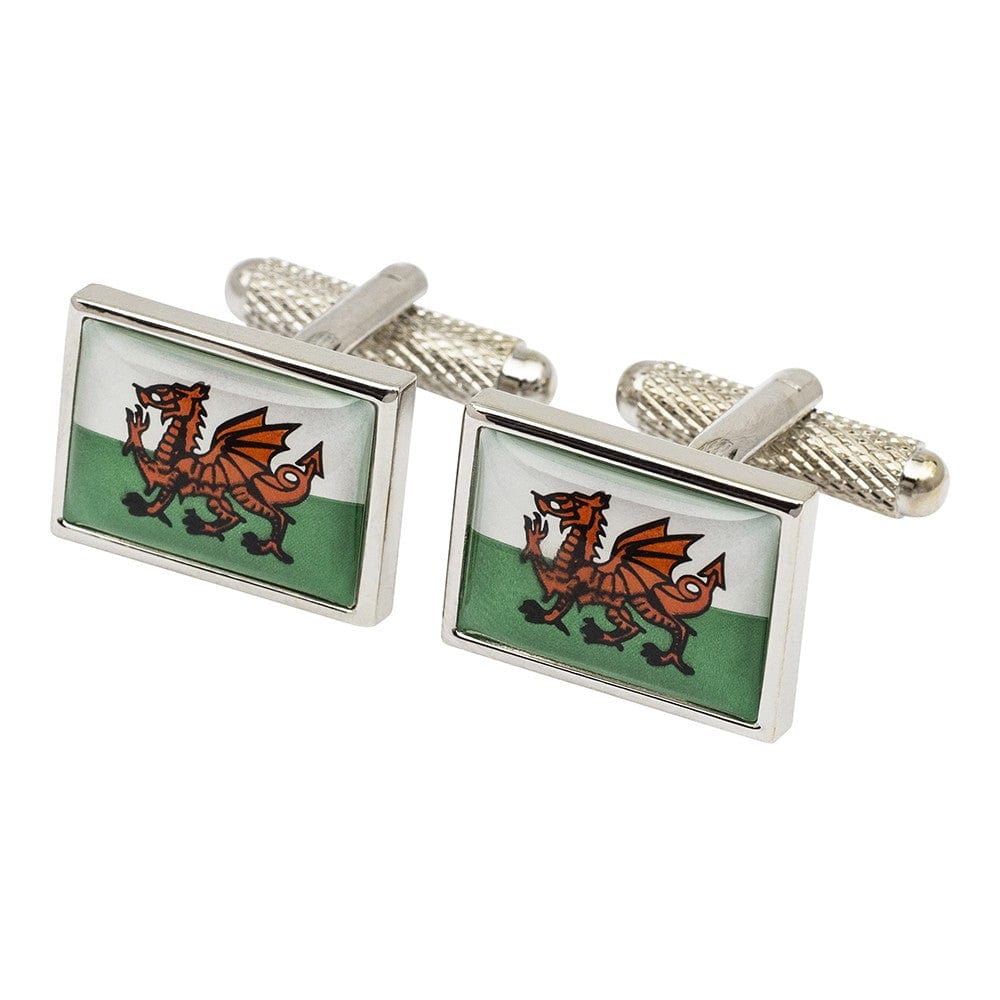 Cufflink Man Cufflinks Flag of Wales Cufflinks