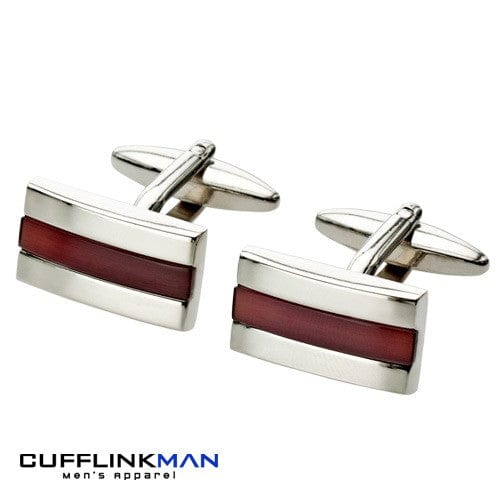 Cufflink Man Cufflinks Focus in Plum Cufflinks