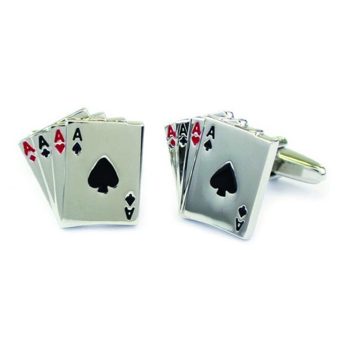 Cufflink Man Cufflinks Four Aces Cards Cufflinks