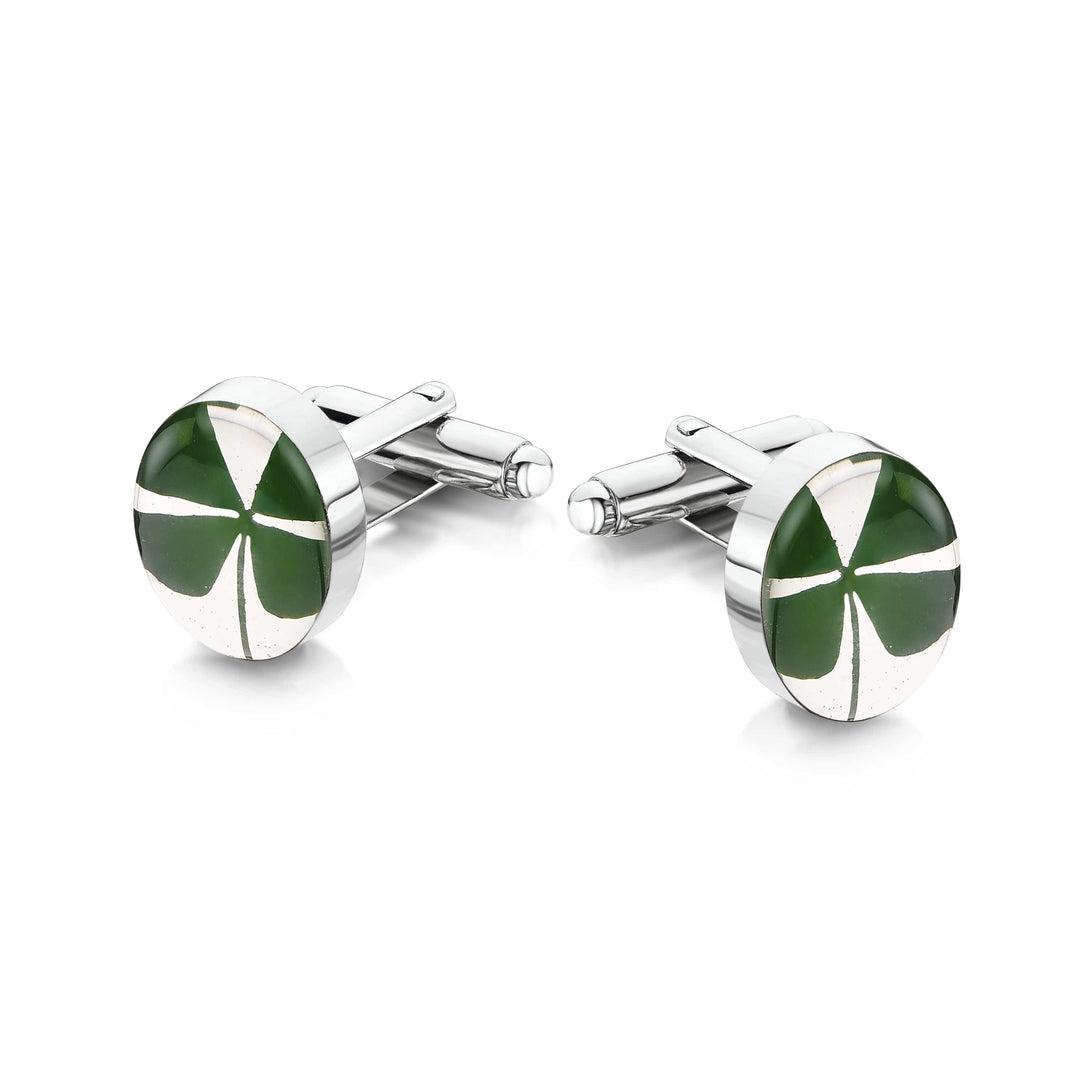 Cufflink Man Cufflinks Four-leaf Clover Cufflinks