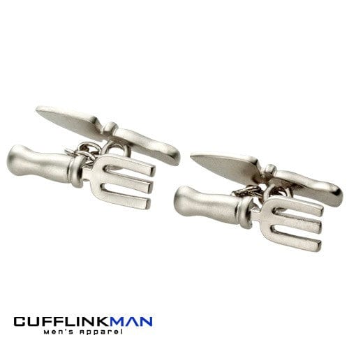 Cufflink Man Cufflinks Gardeners Delight - Fork and Trowel Cufflinks