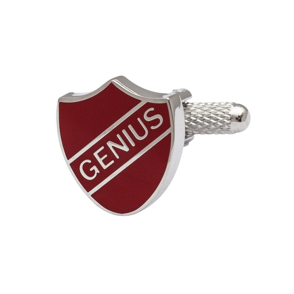 Cufflink Man Cufflinks Genius School Badge Cufflinks