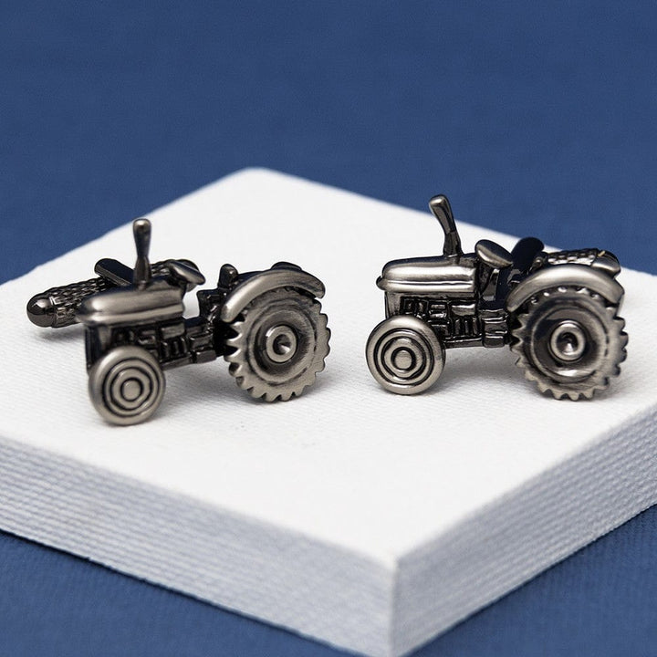 Cufflink Man Cufflinks Gleaming Tractor Cufflinks