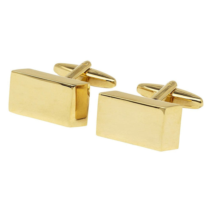 Cufflink Man Cufflinks Gold Wedge Cufflinks