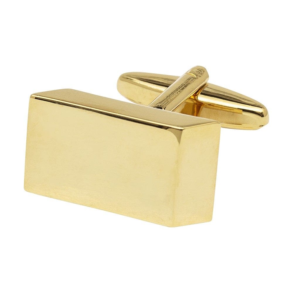 Cufflink Man Cufflinks Gold Wedge Cufflinks