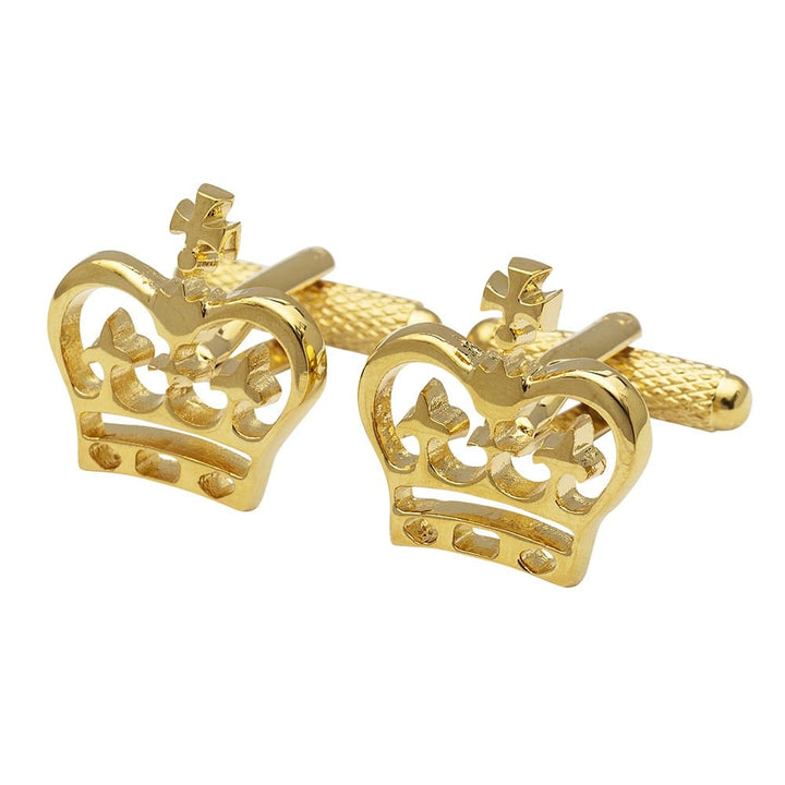 Cufflink Man Cufflinks Golden Crowns Cufflinks