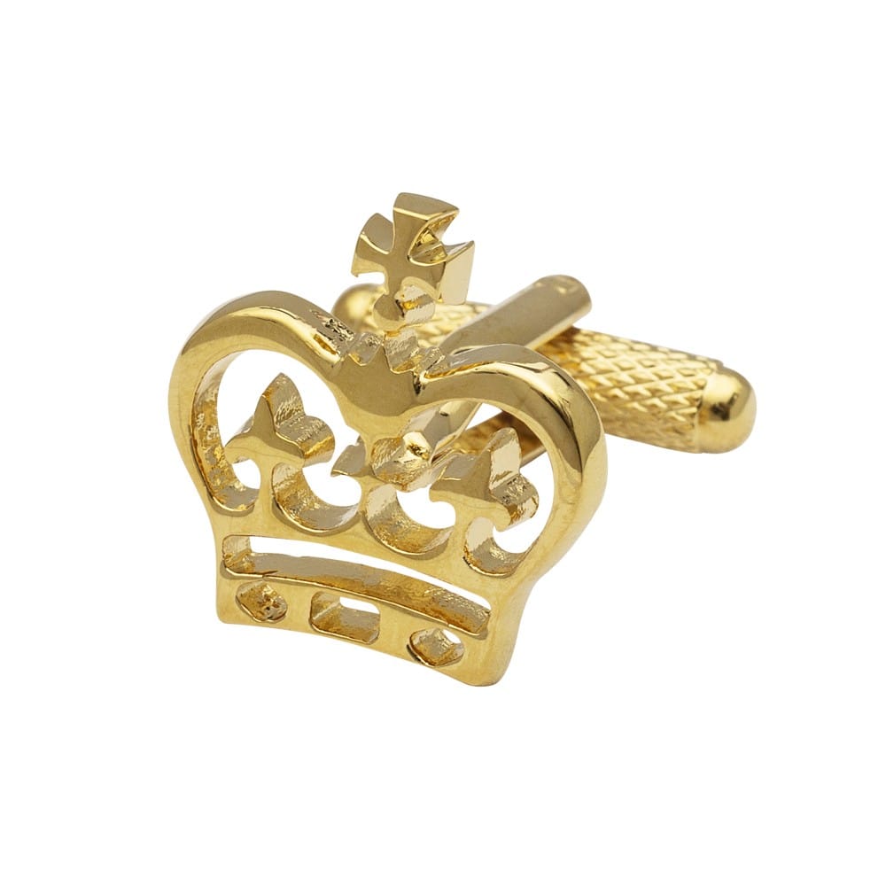 Cufflink Man Cufflinks Golden Crowns Cufflinks