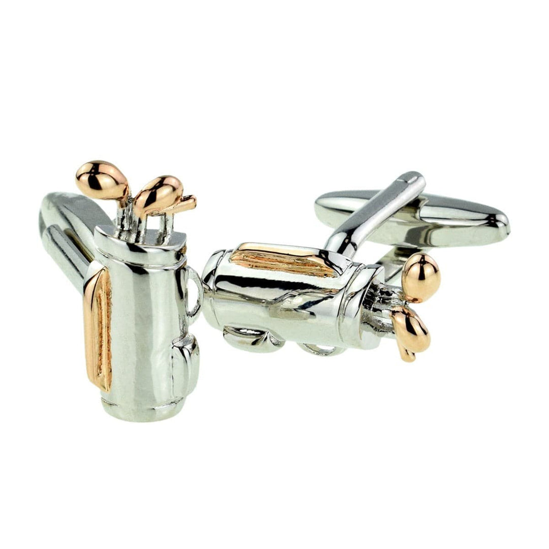 Cufflink Man Cufflinks Golf Bag Cufflinks Rose Gold