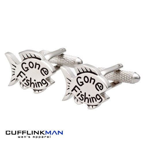 Cufflink Man Cufflinks Gone Fishing Cufflinks