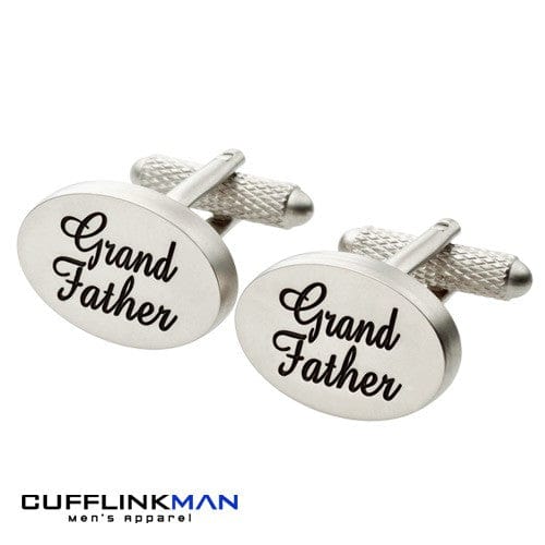 Cufflink Man Cufflinks Grand Father Cufflinks Oval Italics