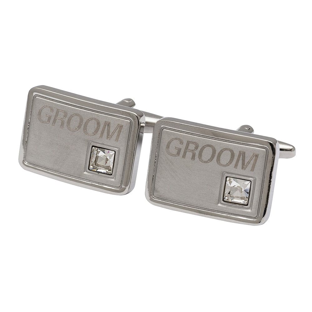 Cufflink Man Cufflinks Groom Crystal Cufflinks