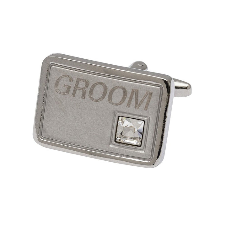 Cufflink Man Cufflinks Groom Crystal Cufflinks