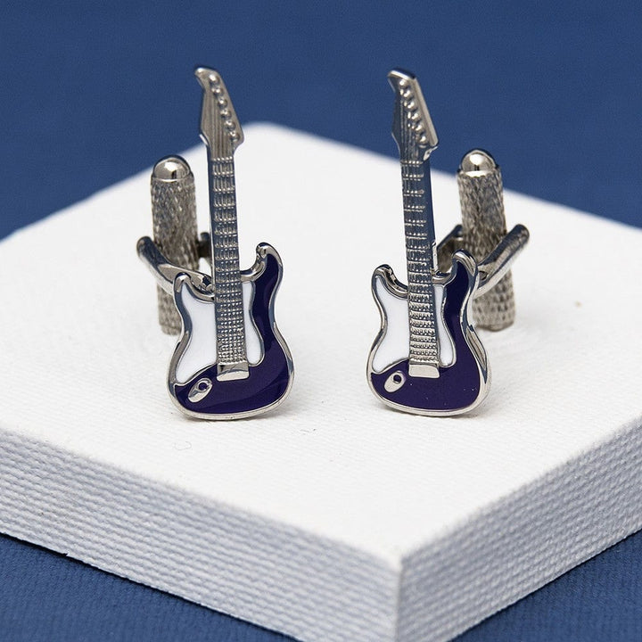 Cufflink Man Cufflinks Guitar Cufflinks - Purple