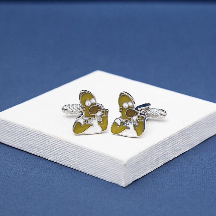 Cufflink Man Cufflinks Homer Simpson Cufflinks