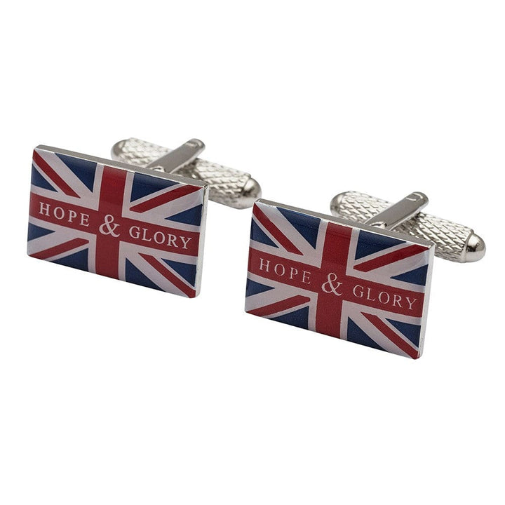 Cufflink Man Cufflinks Hope and Glory Flag Cufflinks - Union Jack Cufflinks