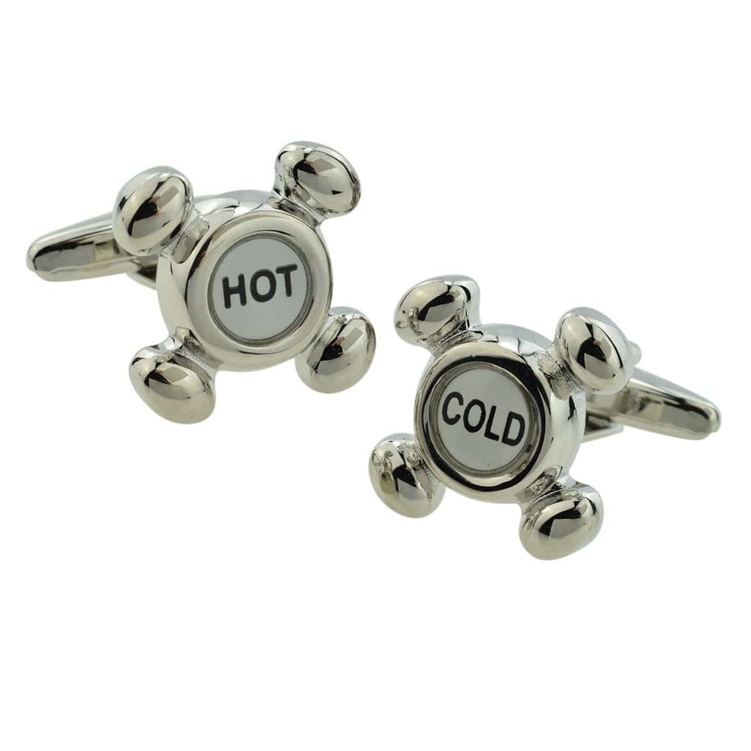 Cufflink Man Cufflinks Hot and Cold Taps Cufflinks