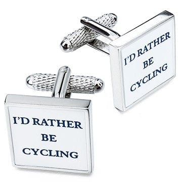 Cufflink Man Cufflinks I'd Rather Be Cycling Cufflinks