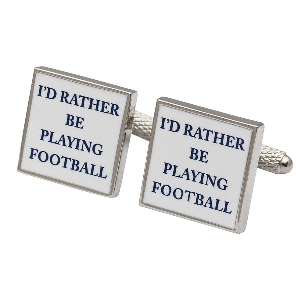 Cufflink Man Cufflinks I'd Rather Be Playing Football Cufflinks