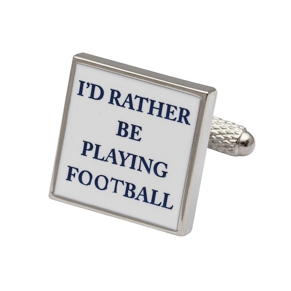 Cufflink Man Cufflinks I'd Rather Be Playing Football Cufflinks