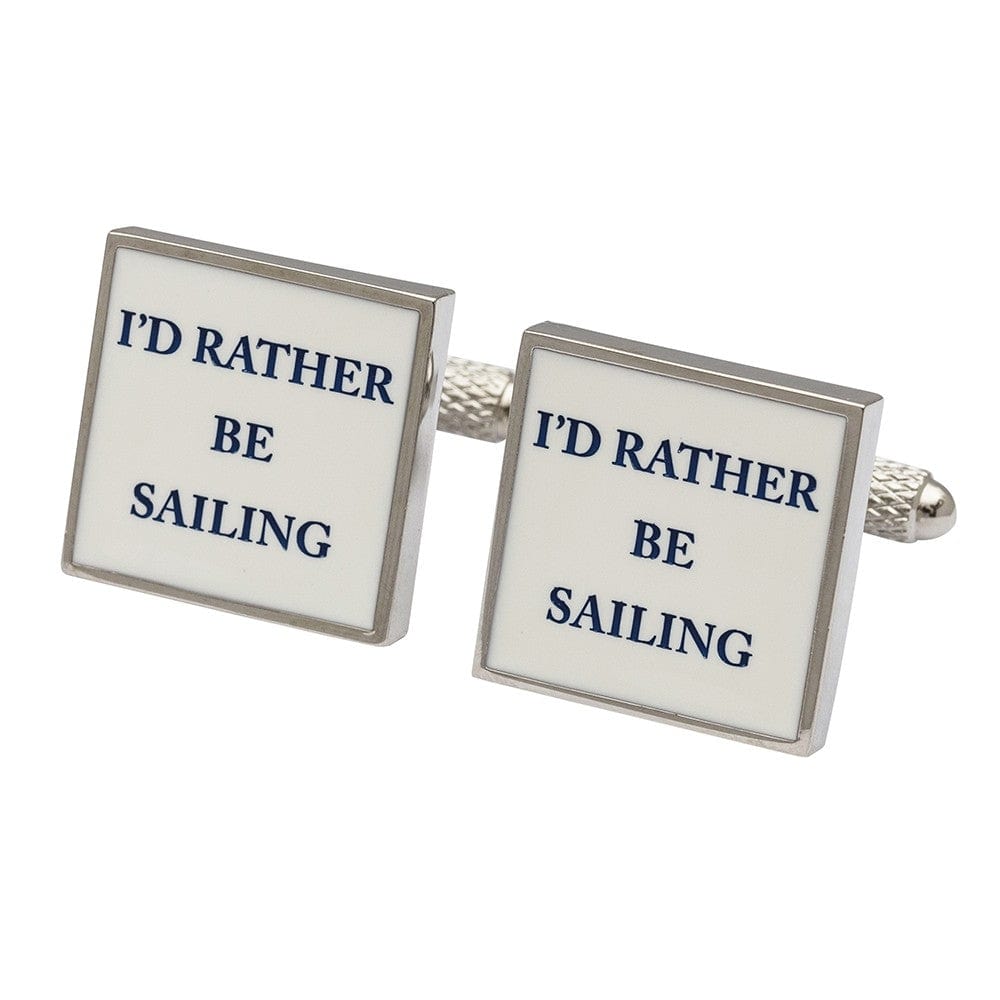 Cufflink Man Cufflinks I'd Rather Be Sailing Cufflinks