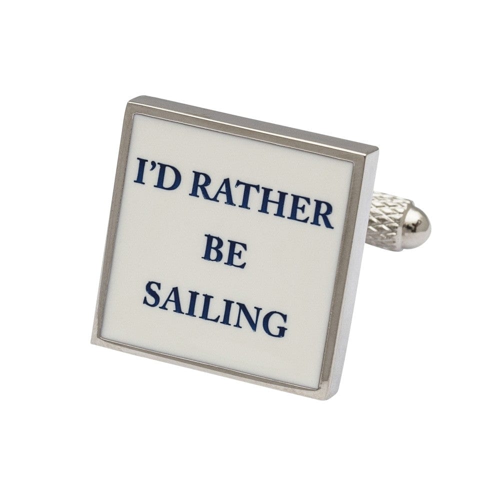 Cufflink Man Cufflinks I'd Rather Be Sailing Cufflinks