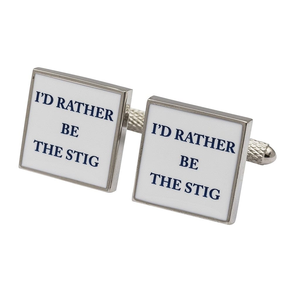 Cufflink Man Cufflinks I'd Rather Be The Stig Cufflinks