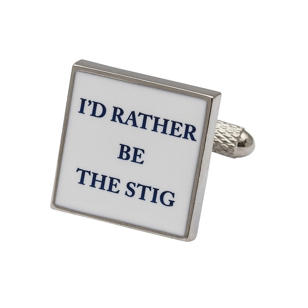 Cufflink Man Cufflinks I'd Rather Be The Stig Cufflinks