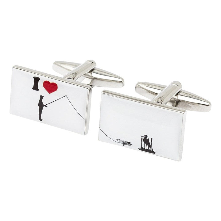 Cufflink Man Cufflinks I Love Fishing Cufflinks