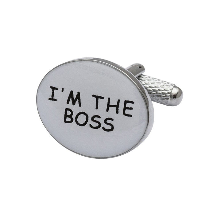 Cufflink Man Cufflinks I'm The Boss, I'm Never Wrong  Cufflinks